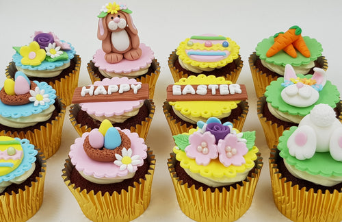 Easter Cupcakes - Bunny and Friends