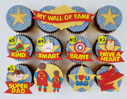 Father's Day Cupcakes - Dad, My Hero