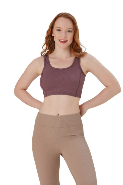 Unlined Juniors' and Women's Bra Top, Comfortable Activewear for Yoga