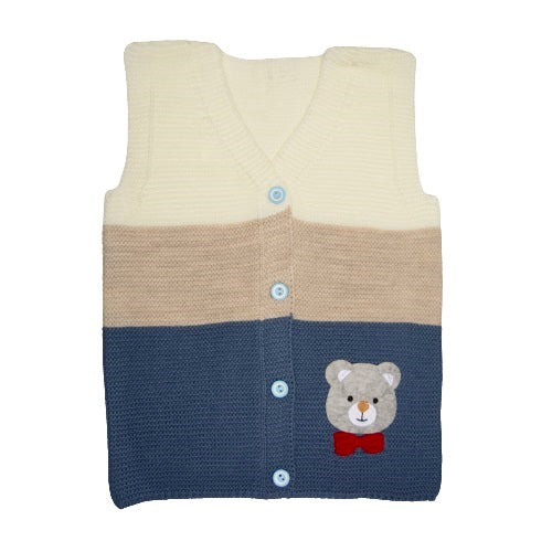 Colorful Baby & Toddler Sweater, Pull-Over Button Vest Sweater