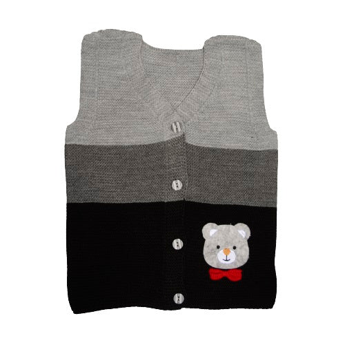 Infants and Toddlers Sweater Vest - Baby Cute Bear Design Cardigan