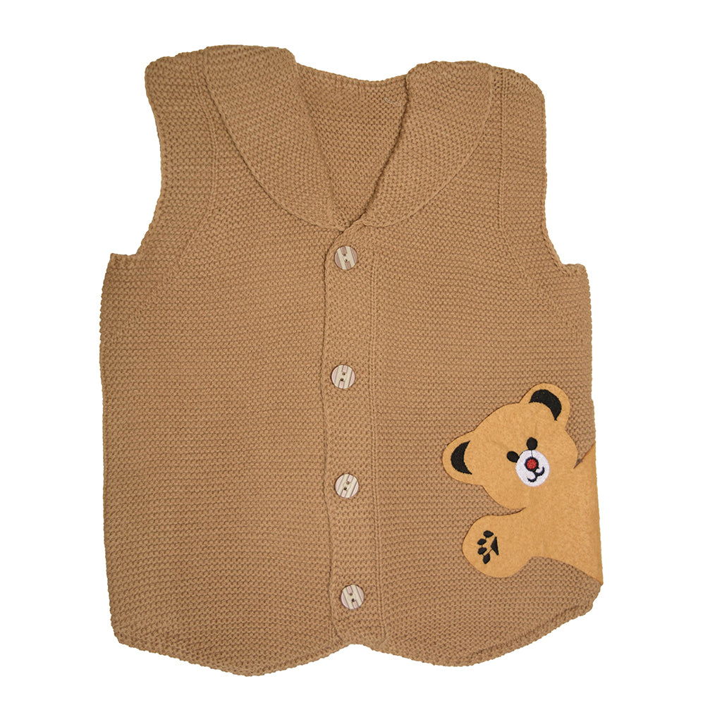 Colorful Baby & Toddler Sweater, Pull-Over Button Vest Sweater