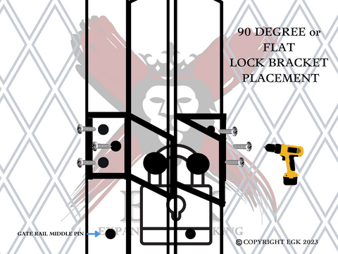 Expanding Gate King Lock Bracket Installation, Security Gates Installation