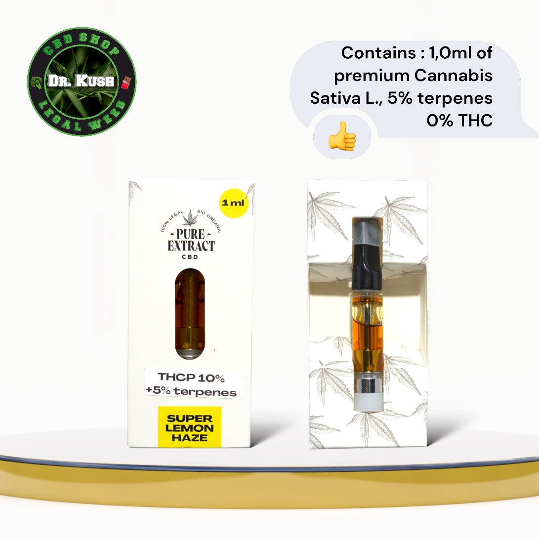 livraison commande acheter Cartouche Dab Pen THCP Super Lemon Haze  par Pure Extract - 10% de THCP -1ML et 2ML