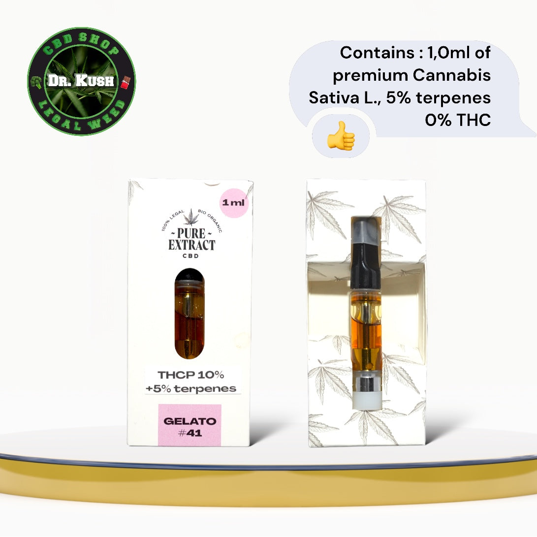 livraison commande acheter Cartouche Dab Pen THCP Gelato#41  par Pure Extract - 10% de THCP - 1ML et 2ML