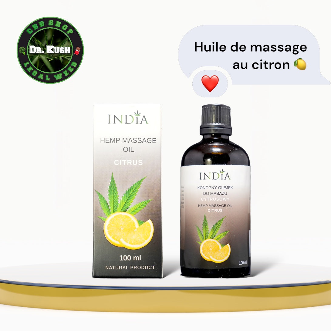 livraison commande acheter Huile De Massage Citron 100ML - India
