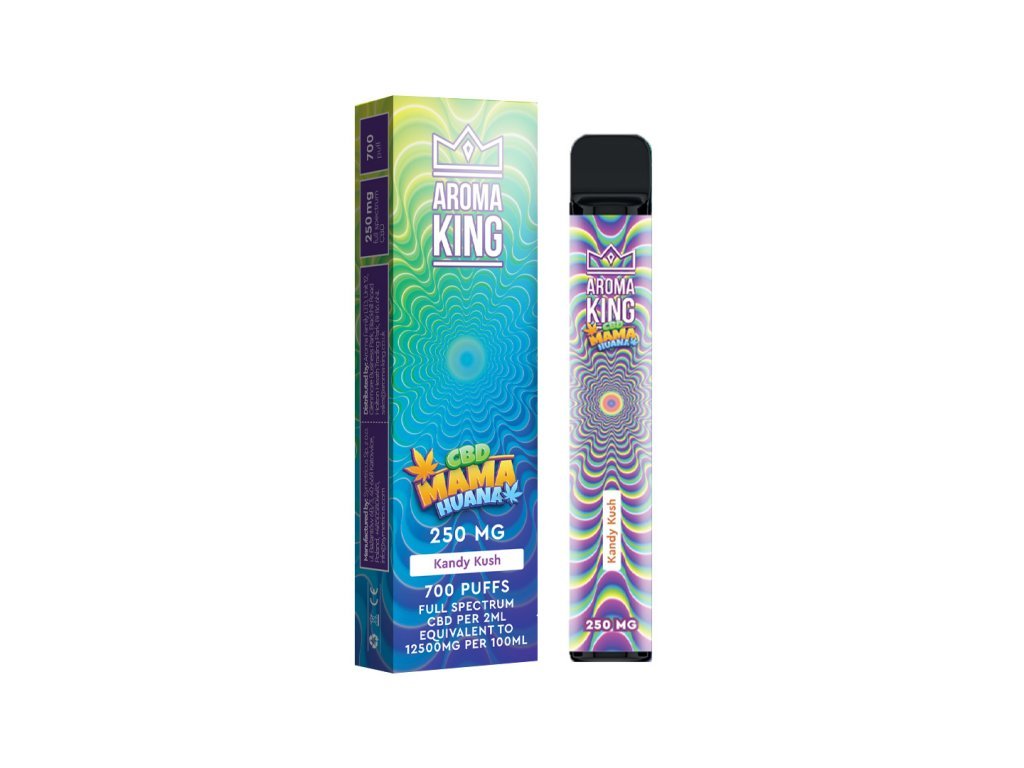 livraison commande acheter Kandy Kush Aroma King CBD Mama Huana Vape Bar 700 Puffs