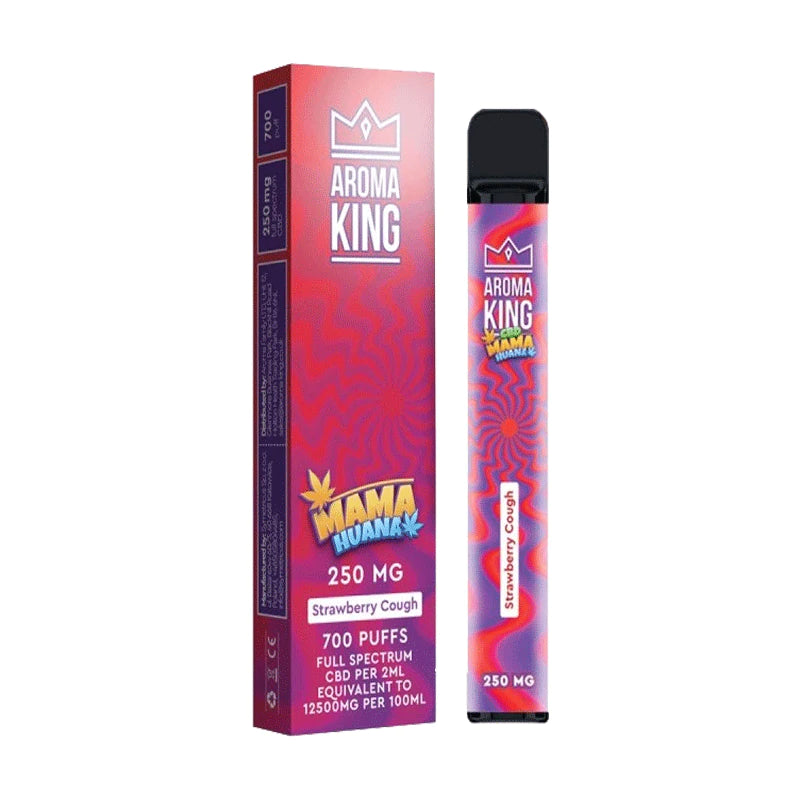 livraison commande acheter Strawberry Cough Aroma King CBD Mama Huana Vape Bar 700 Puffs