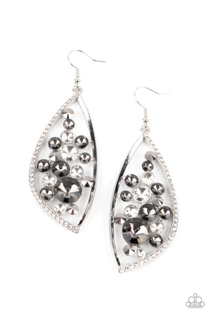 Sweetly Effervescent - Silver Paparazzi Earrings (PZ-4599) - CountryCraftBarn