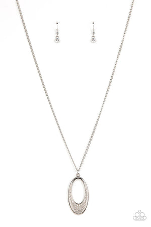 Dip Into Dazzle - White  Paparazzi Necklace (PZ-1742) - CountryCraftBarn