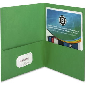 GREEN 2 POCKET FOLDER (BOX OF 25)