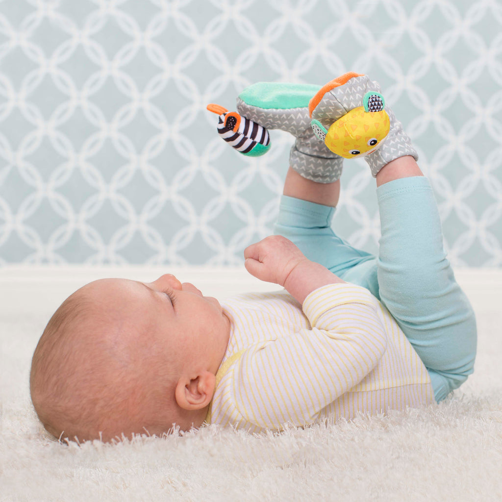 baby socks with rattles