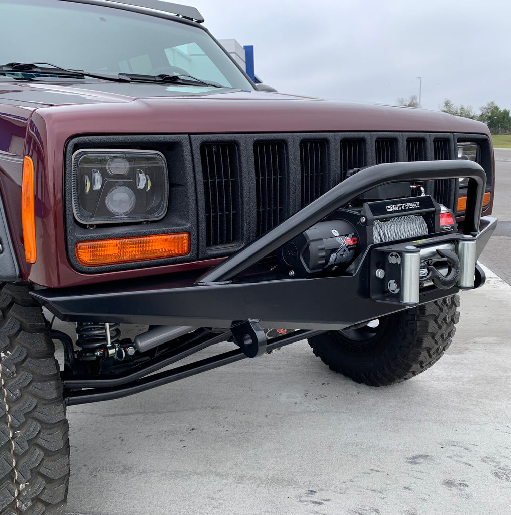 Jeep Cherokee XJ front winch bumper ROCKER – Goliath Off Road