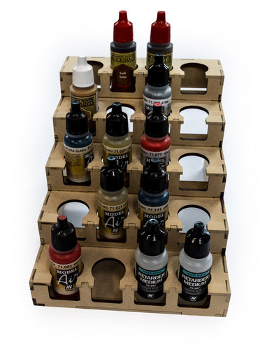 Inverted 72 Dropper Bottle Paint Rack - Ironheart Artisans