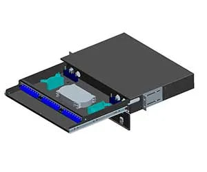 Optronics 1U 24 Port SC Simplex panel loaded with 12 SC single mode