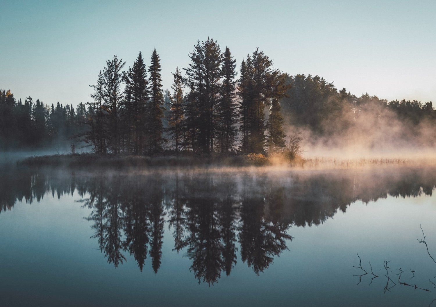 Paysage avec un lac