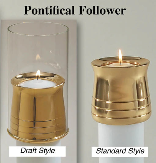Glass Deflector For #10 "Pontificial" Candle Follower