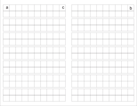 A preview image for 0.5 inch counter sheet template.