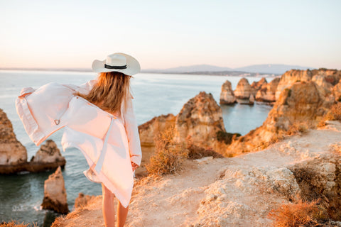 woman in Algarge, Portugal