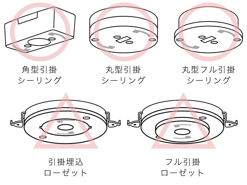 天井配線器具（引掛シーリング）