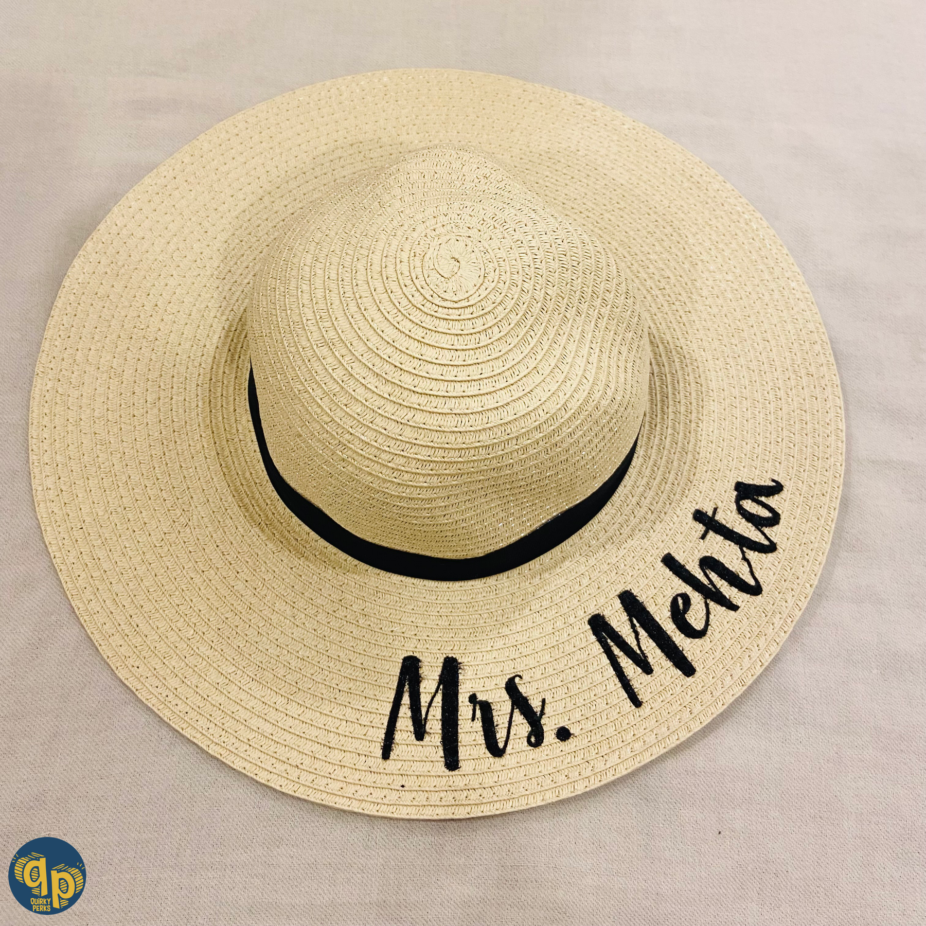 personalised mrs sun hat