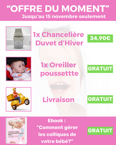 Une chancelière pour bébé, vite c'est bientôt l'hiver !