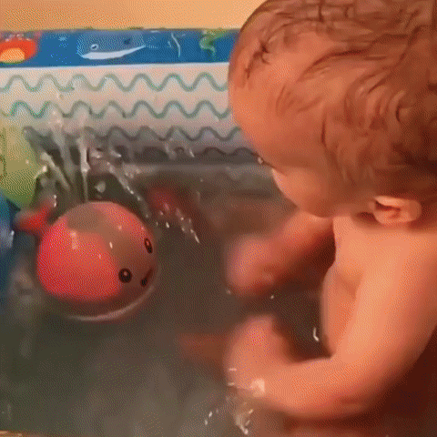 Spray Whale TUMALAGIA Jouet de bain lumineux pour bébé avec