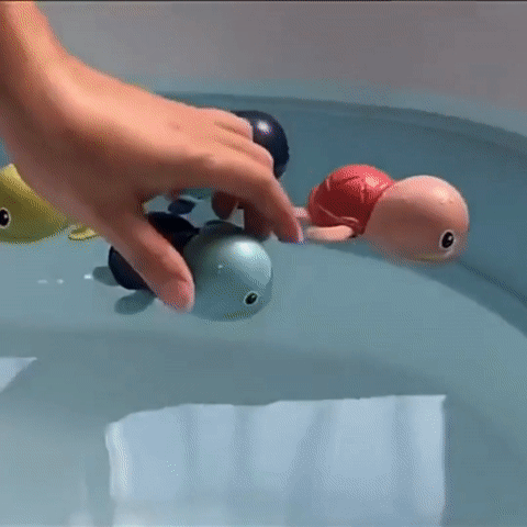 Jolis jouets de bain pour bébés tortues nageuses jouet de - Temu