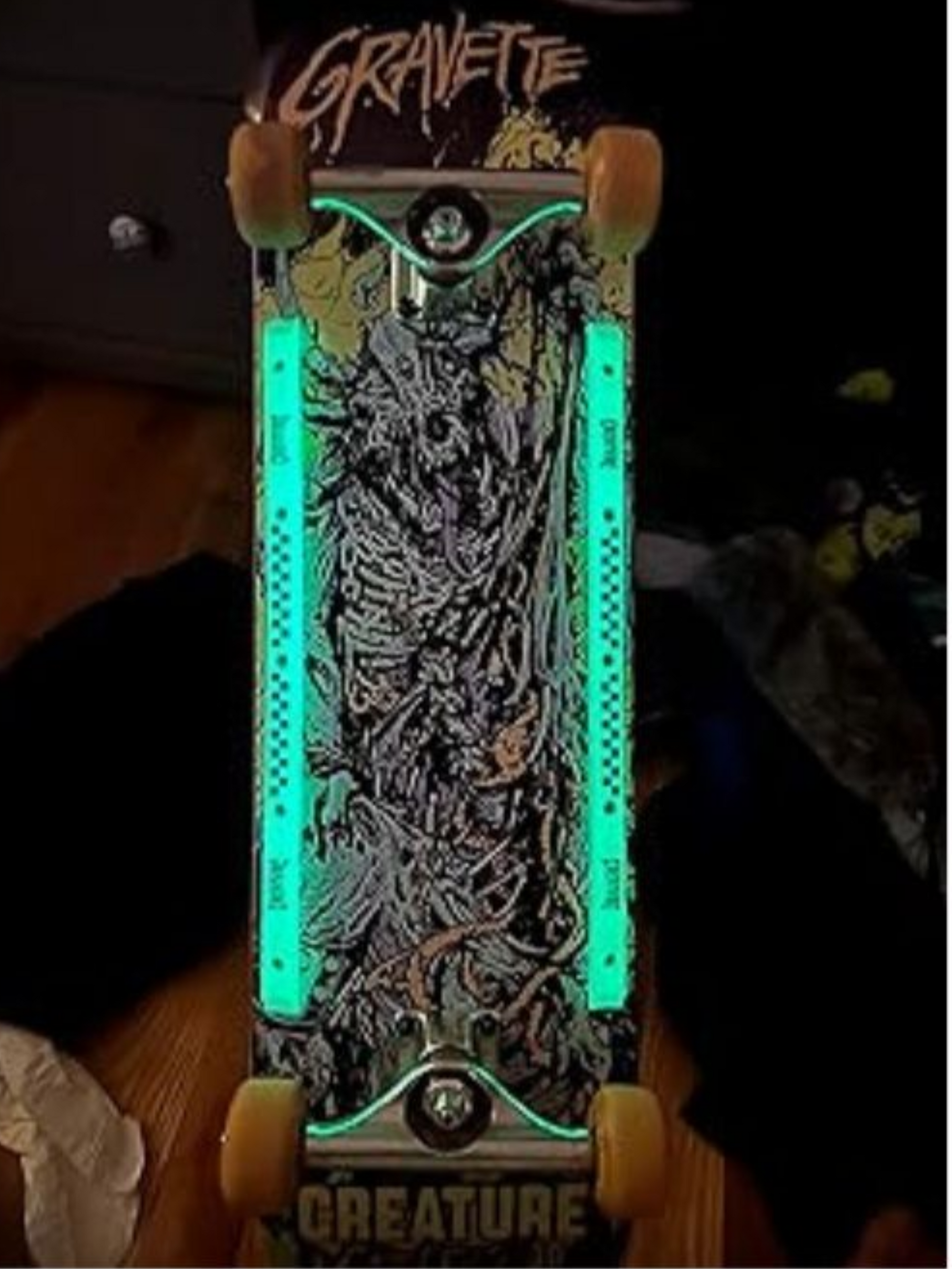 Creature Skateboards Sliders Rails - Glow in the dark