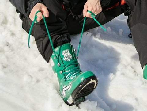 Cordones tradicionales en Snowboard