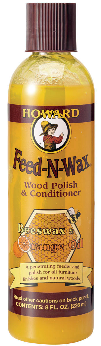  HOWARD Feed n Wax Wood & Conditioner Beeswax Polish, Orange, 16  Fl Oz, Pack of 2 : Health & Household