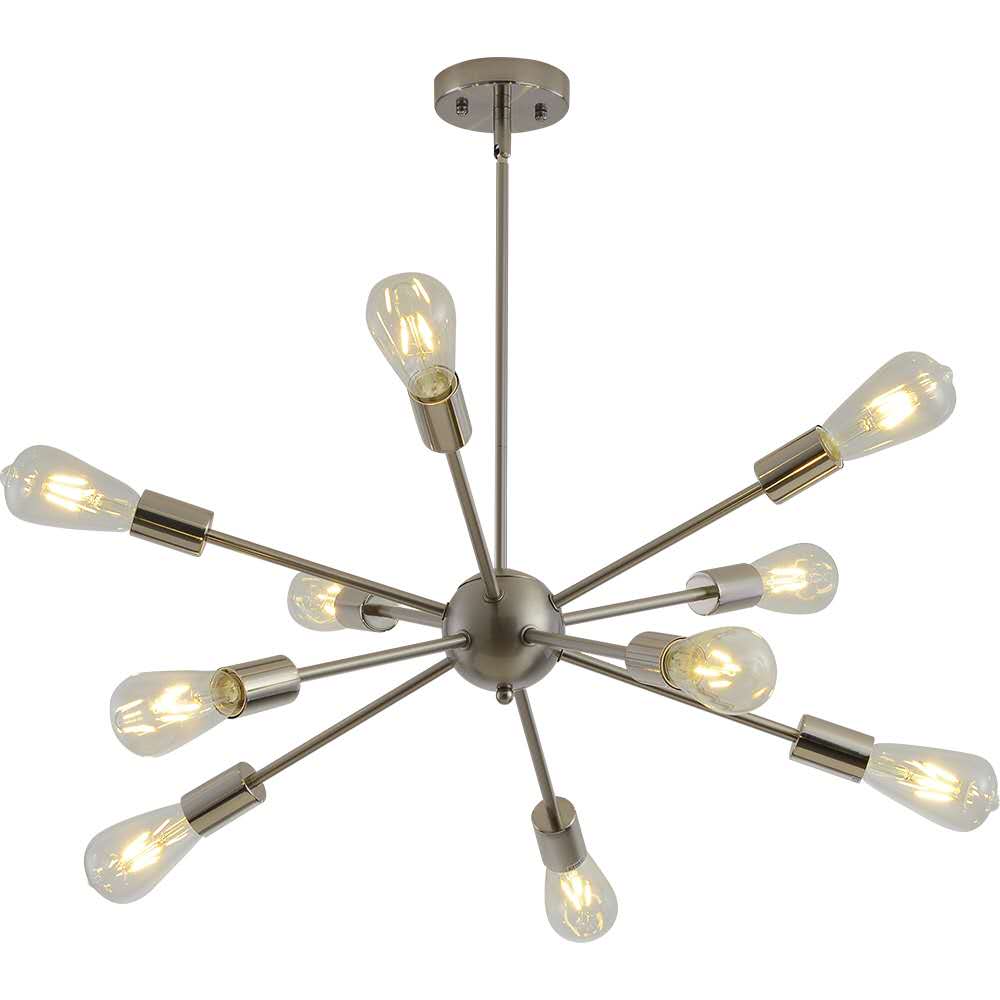 sputnik 10 light chandelier