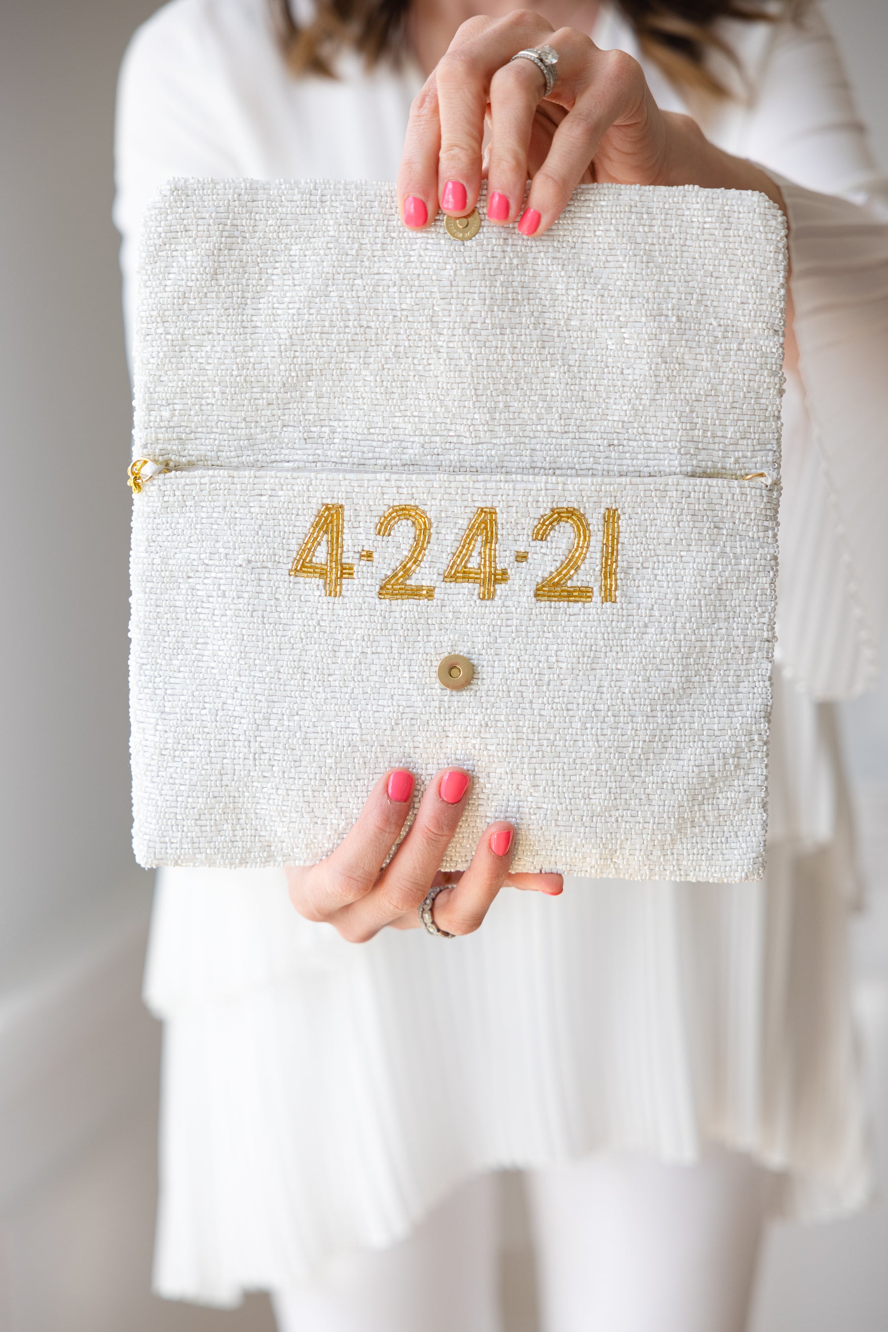 Custom Bridal Clutch - LARGER SIZE