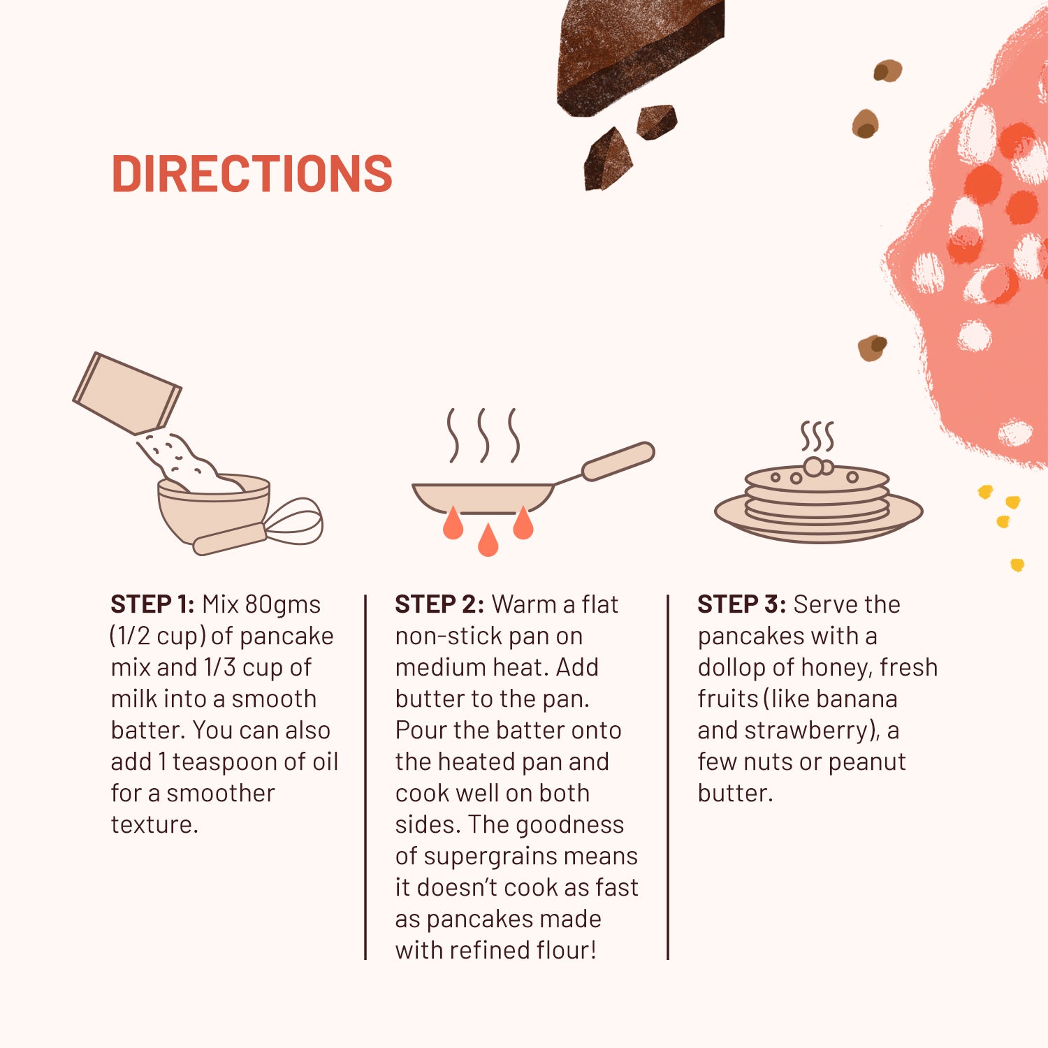 Buy Chocolate Millet Pancakes Online | Gluten Free Cake Mix at Best Price -  Millé – Mille Website