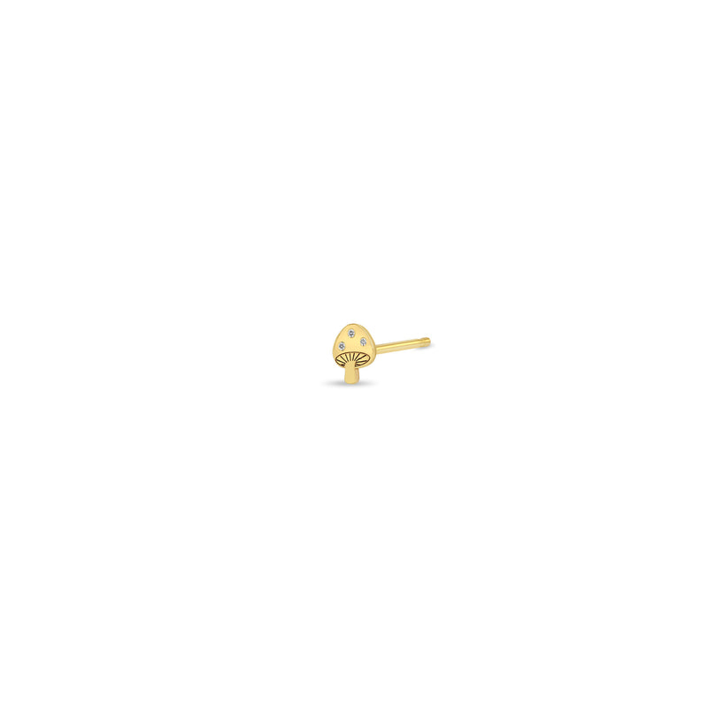 Itty Bitty Anchor Stud Earring in Yellow Gold – Serafina