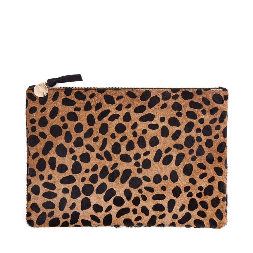 Foldover Leopard Clutch - funkymonkeywholesale