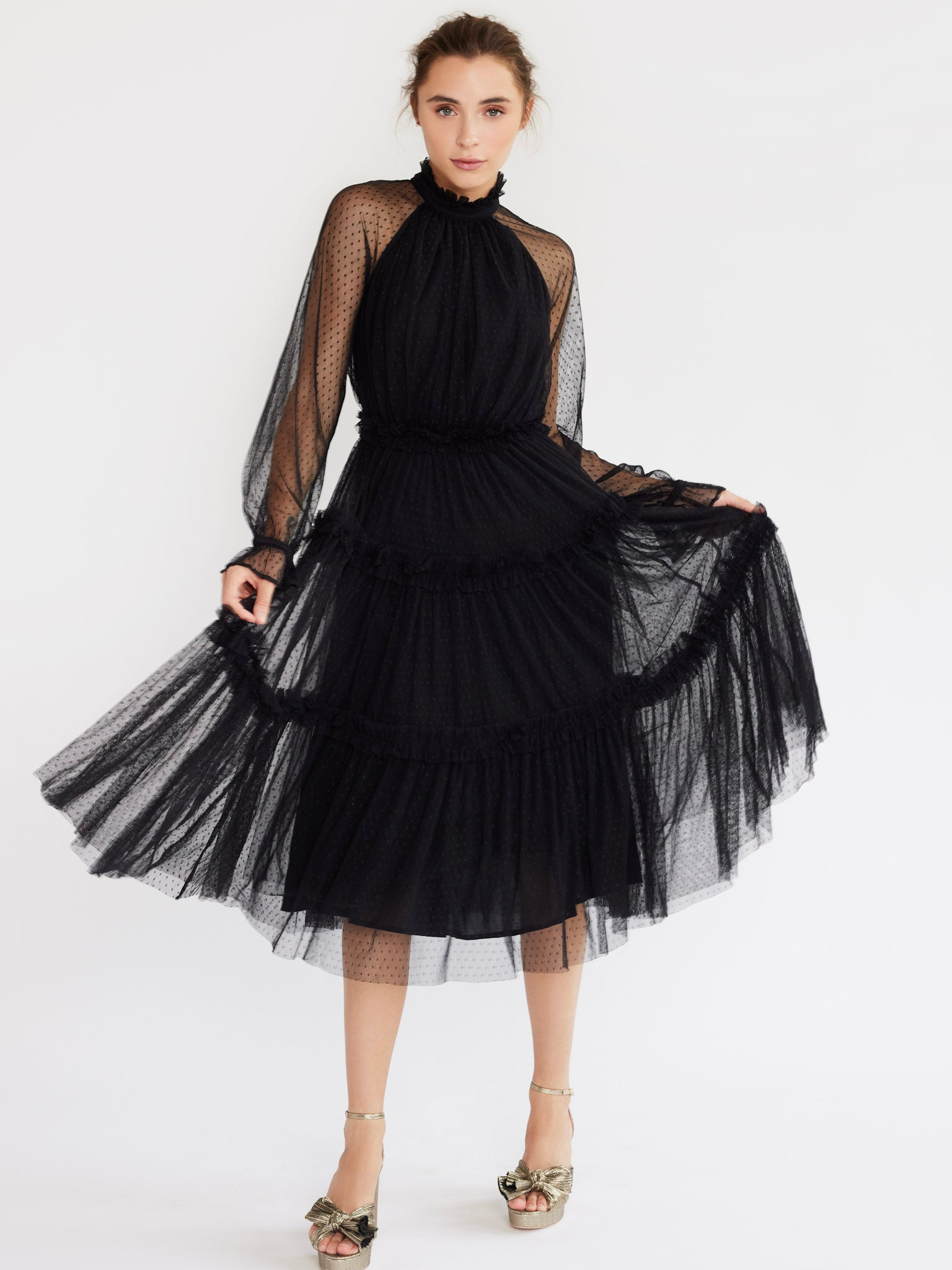 Mille Gabrielle Dress in Black – Serafina