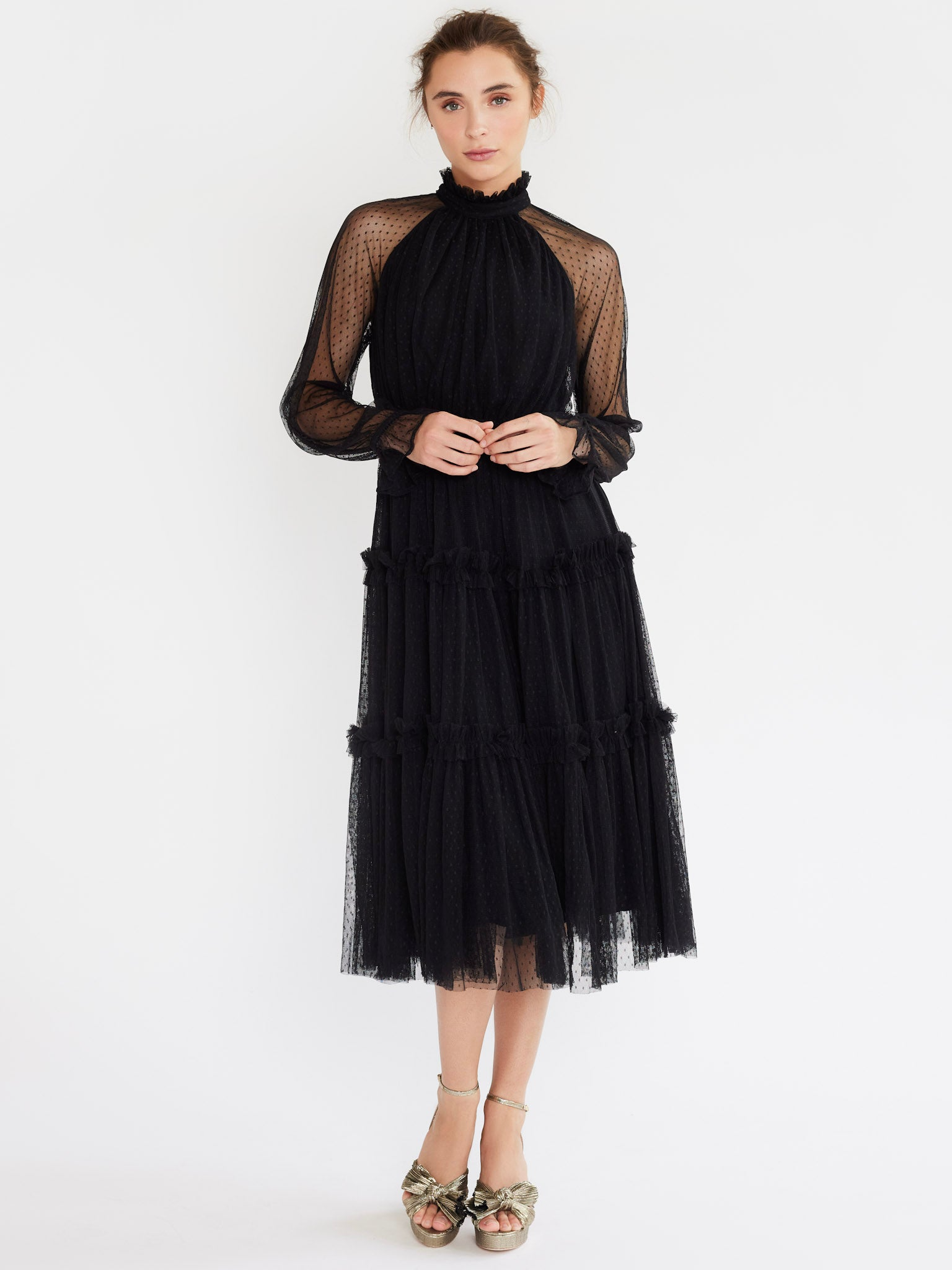 Mille Gabrielle Dress in Black – Serafina