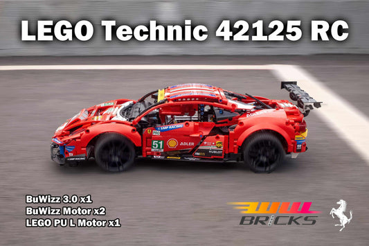 LEGO Technic 42083 Bugatti Chiron RC mod & engine swap 