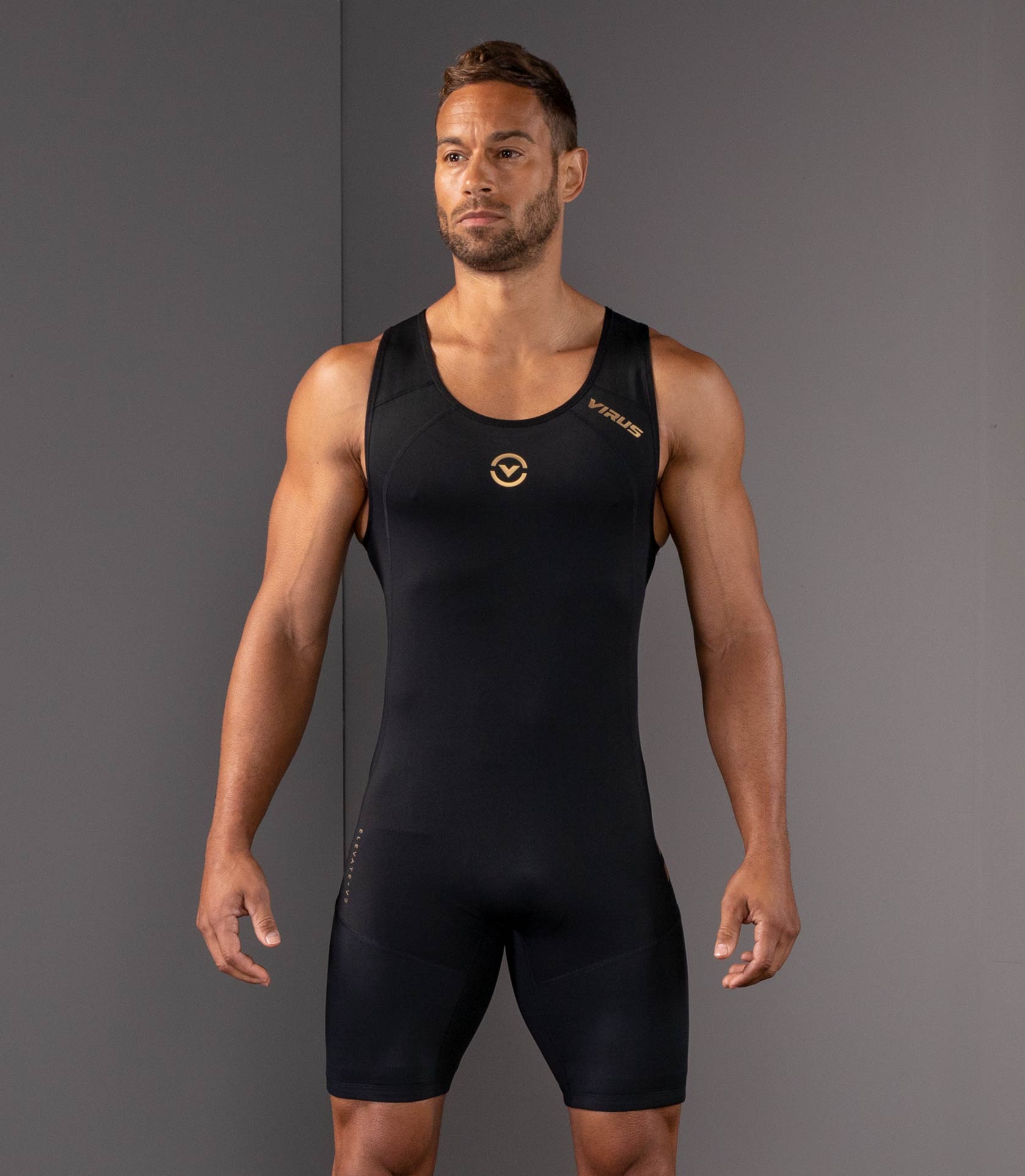 Virus Bioceramic Compression Elevate Singlet - Black - Small