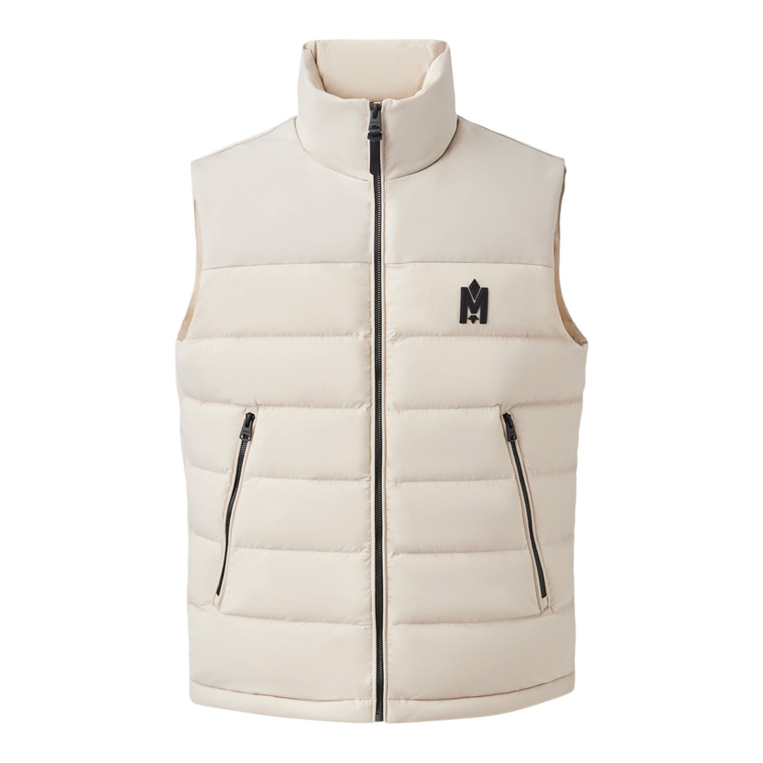 Mackage Bobbie Agile-360 Stretch Light Down Vest With Stand Collar Trench, Size: