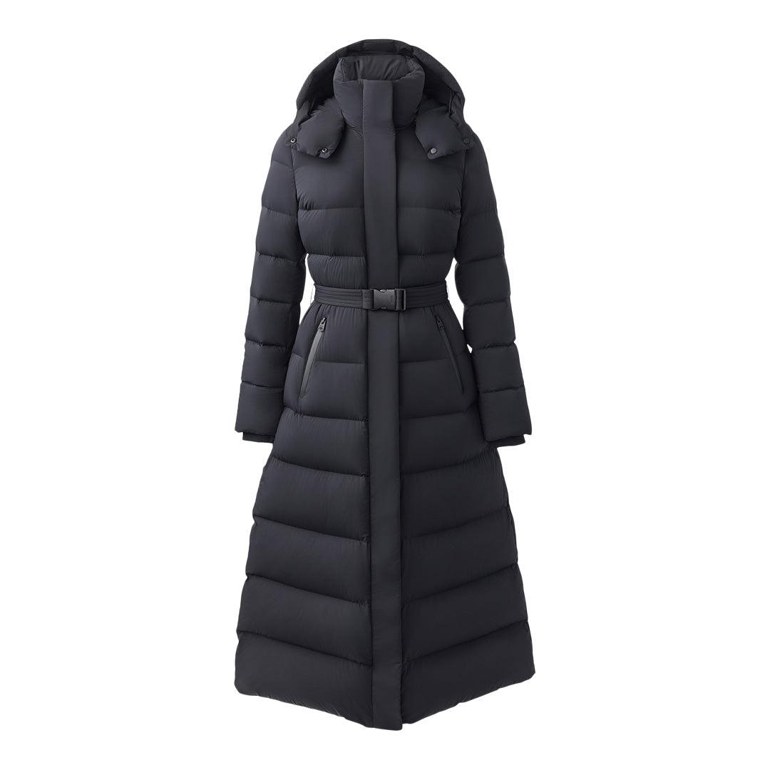 Mackage Calina-city Stretch Light Down Maxi Coat Black, Size: