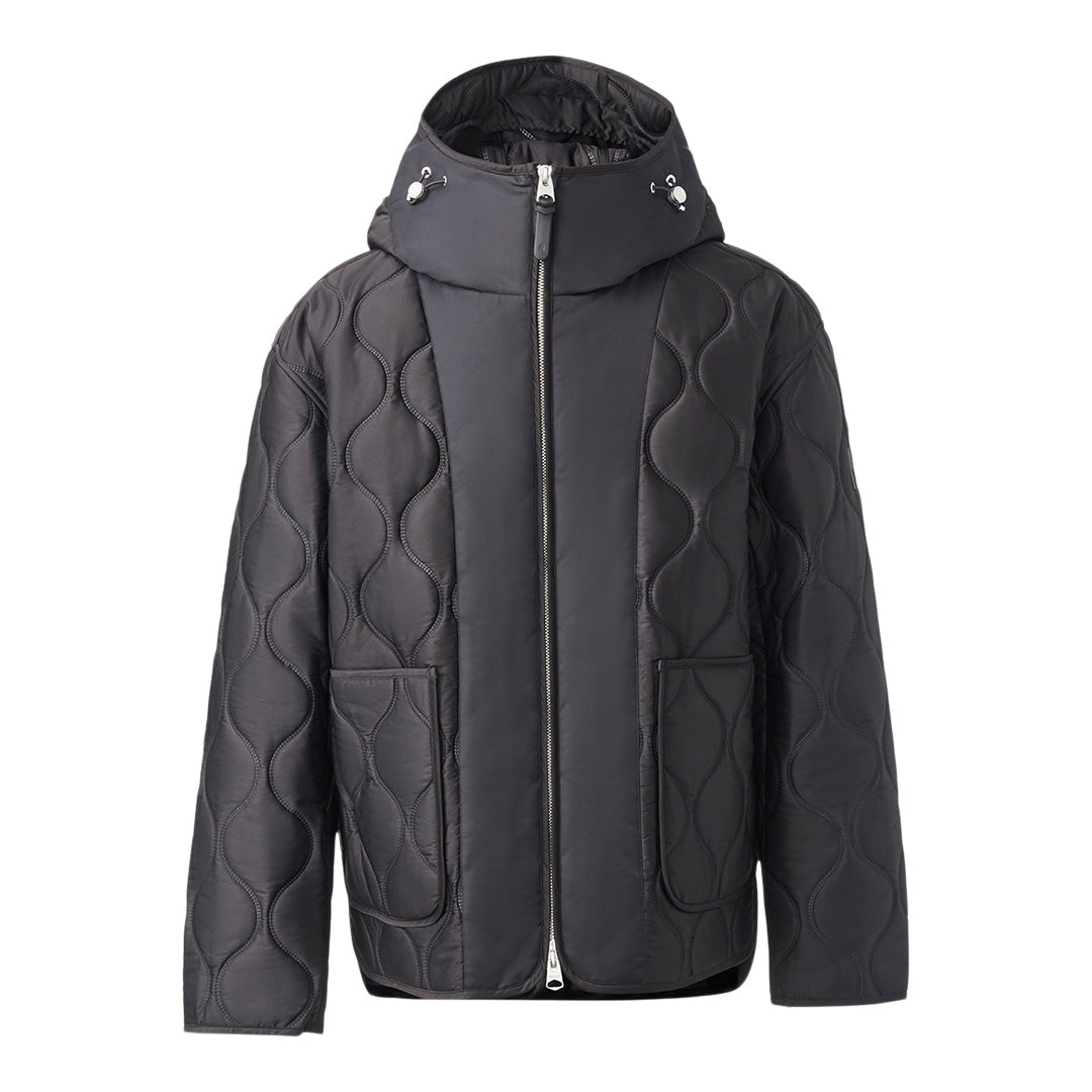 Mackage Gerry Heritage Heat Stamp Quilted Jacket Black, Size: