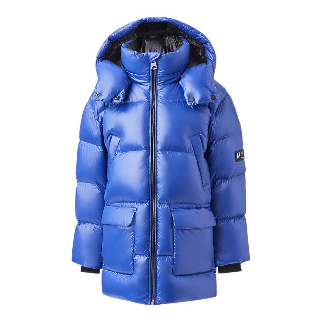 Mackage Kennie Lustrous Light Down Parka With Hood For Kids (8-14 Years) Size: