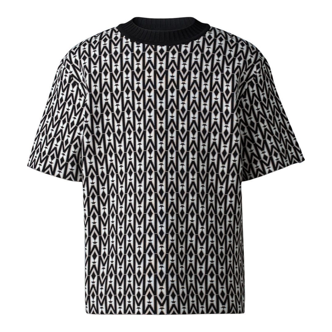 Mackage Abram-mg Jacquard Monogram Knit Top Size: