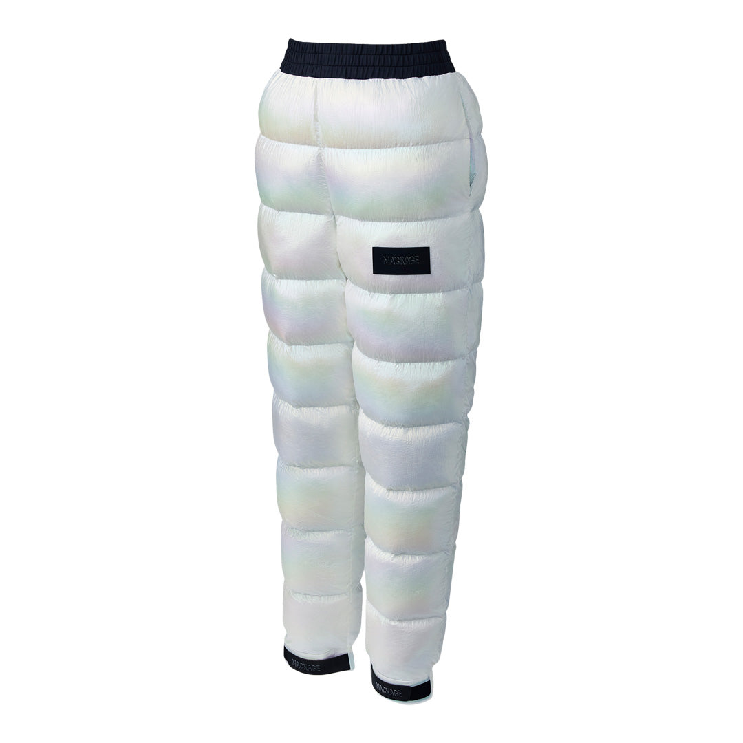 Mackage Alison-prl Down Quilted Technical Pants Pearl, Size: