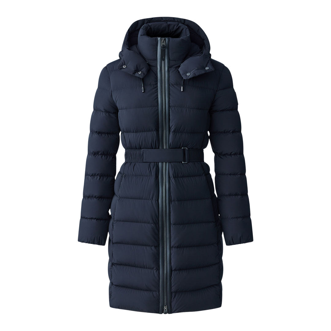 Mackage Ashley Stretch Light Down With Removable Hood Black, Size: