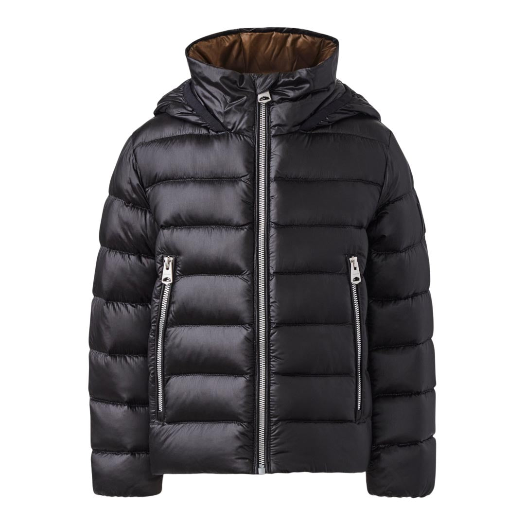 Mackage Billy Recycled Ripstop Down Jacket For Kids (8-14 Years) Black, Size: