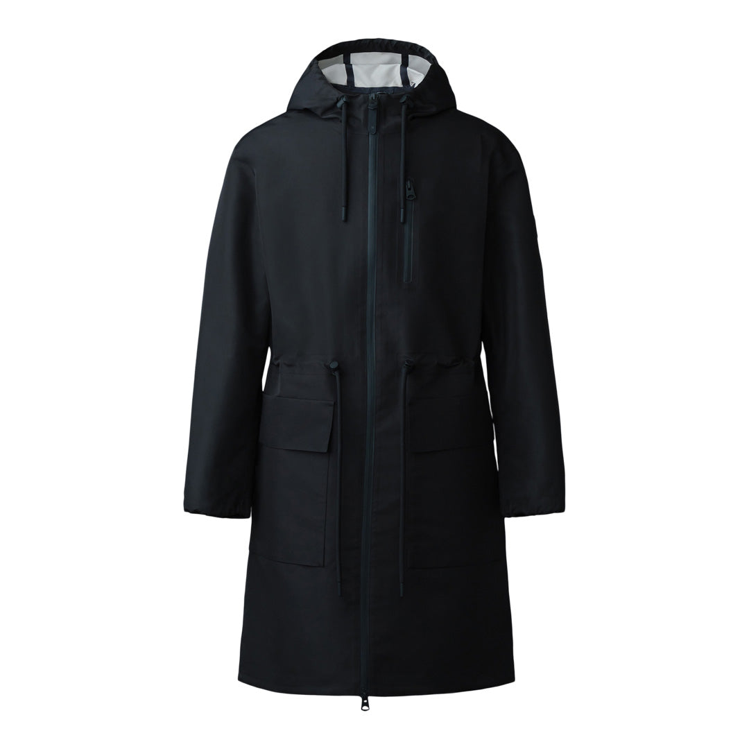Mackage Broden Recycled Technical Long Raincoat Size: