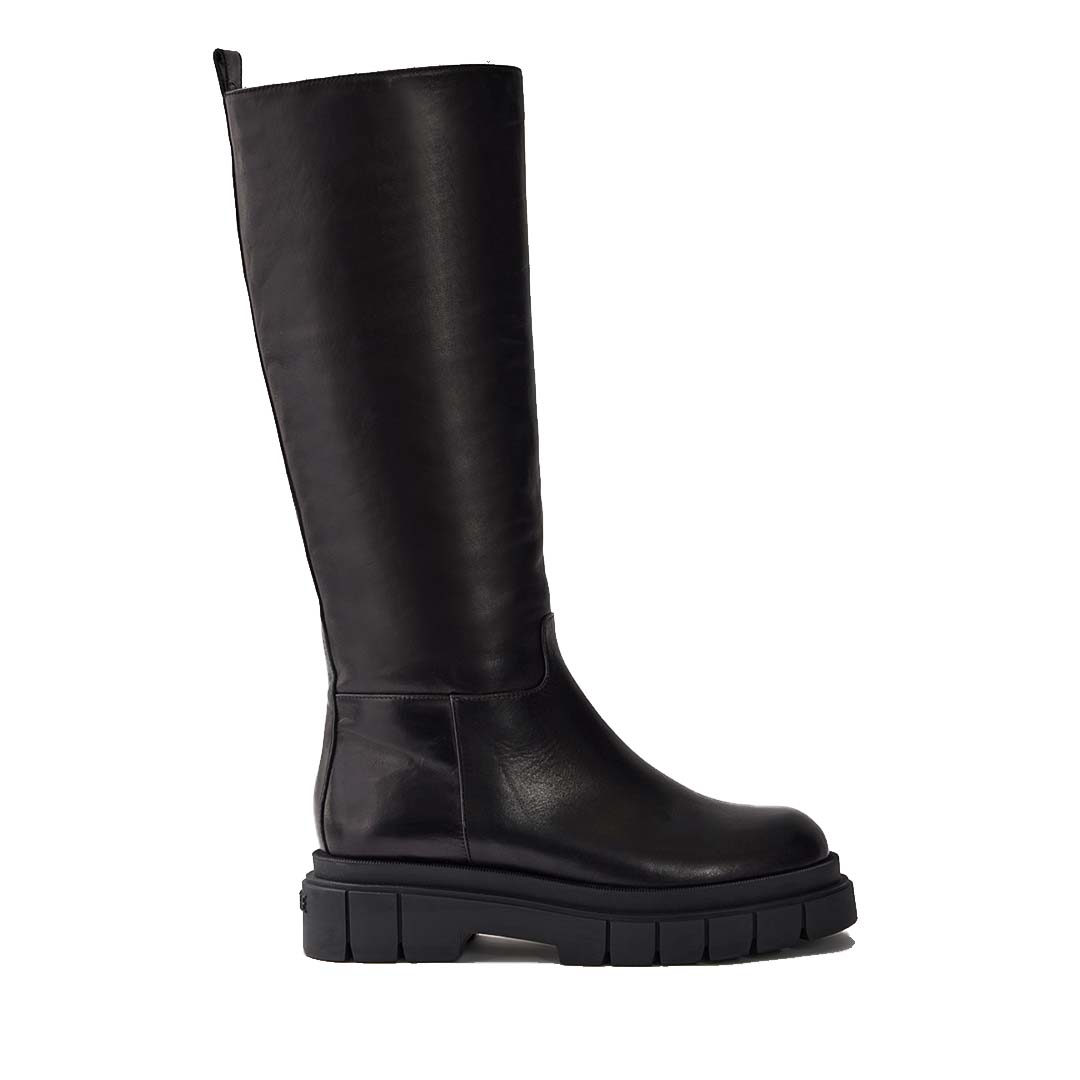 Mackage Commander Shearling-lined Lug Sole (r) Leather Boot For Women Size: